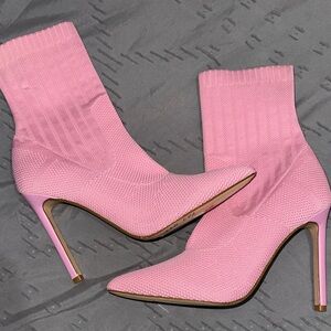 Brand New Pink Steve Madden Boots